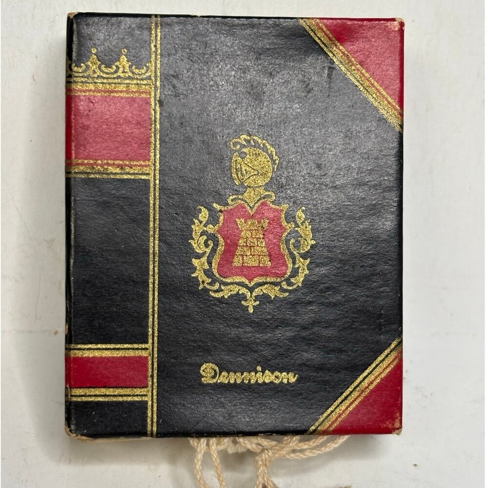 Vintage Dennison Miniature Book Box 1930s-40s Marking Tags Ephemera